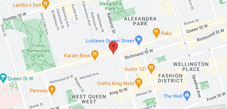 map of 669 QUEEN ST W